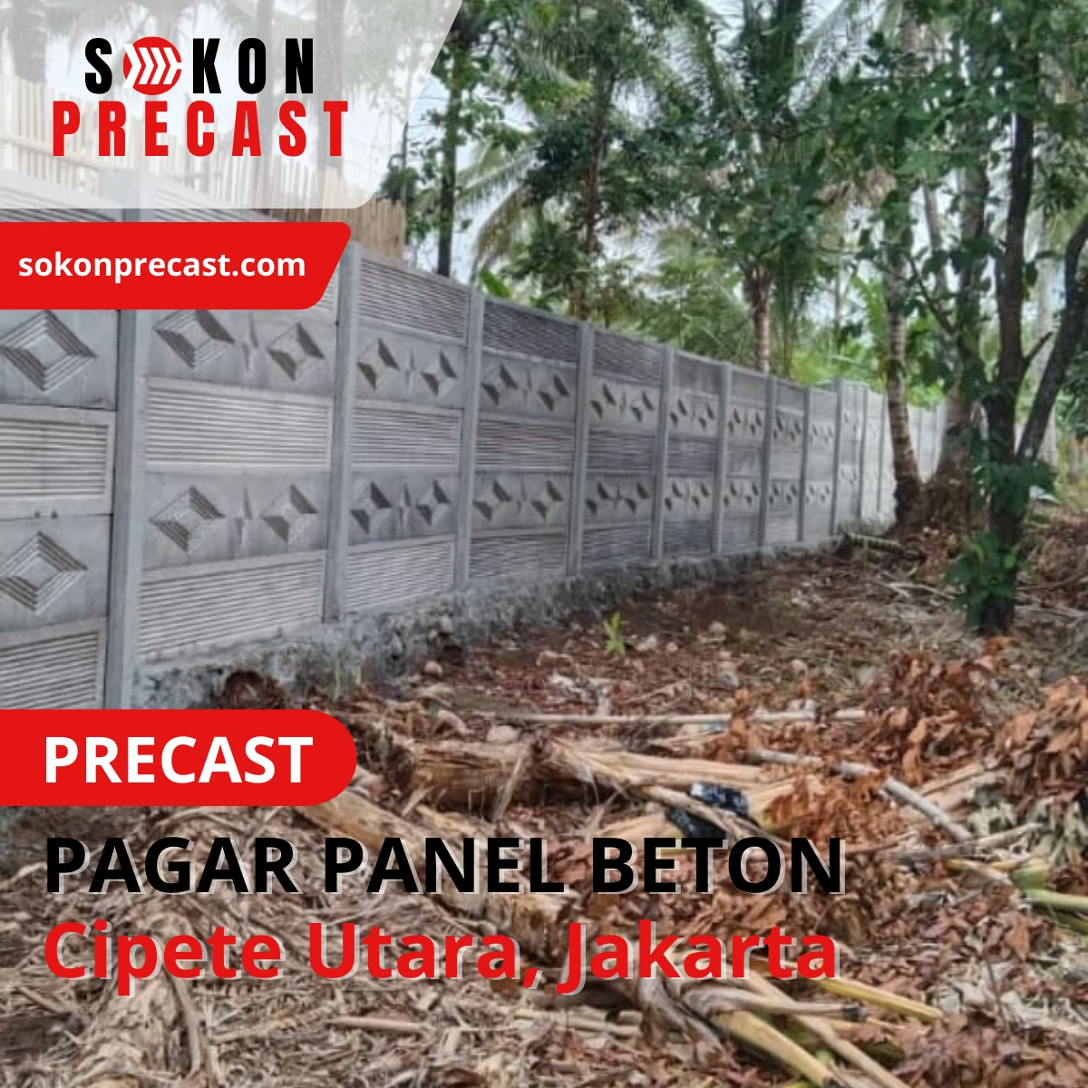 Harga Pagar Panel Beton Cipete Selatan Jakarta