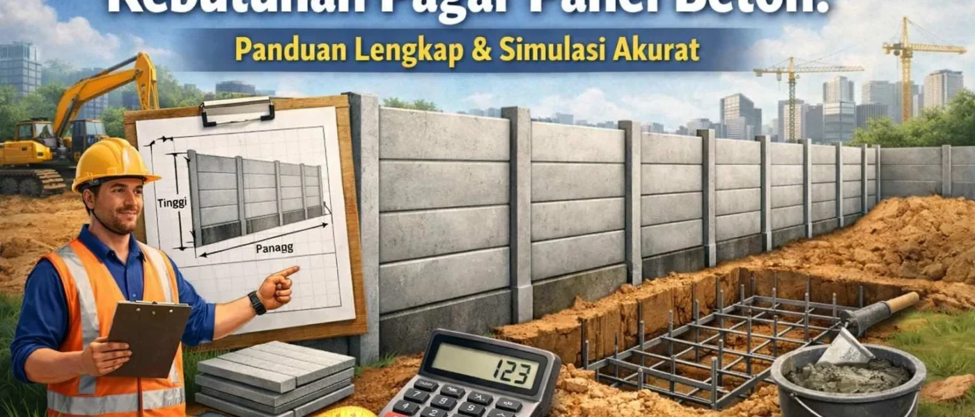 Cara Menghitung Kebutuhan Pagar Panel Beton
