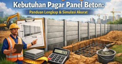 Cara Menghitung Kebutuhan Pagar Panel Beton