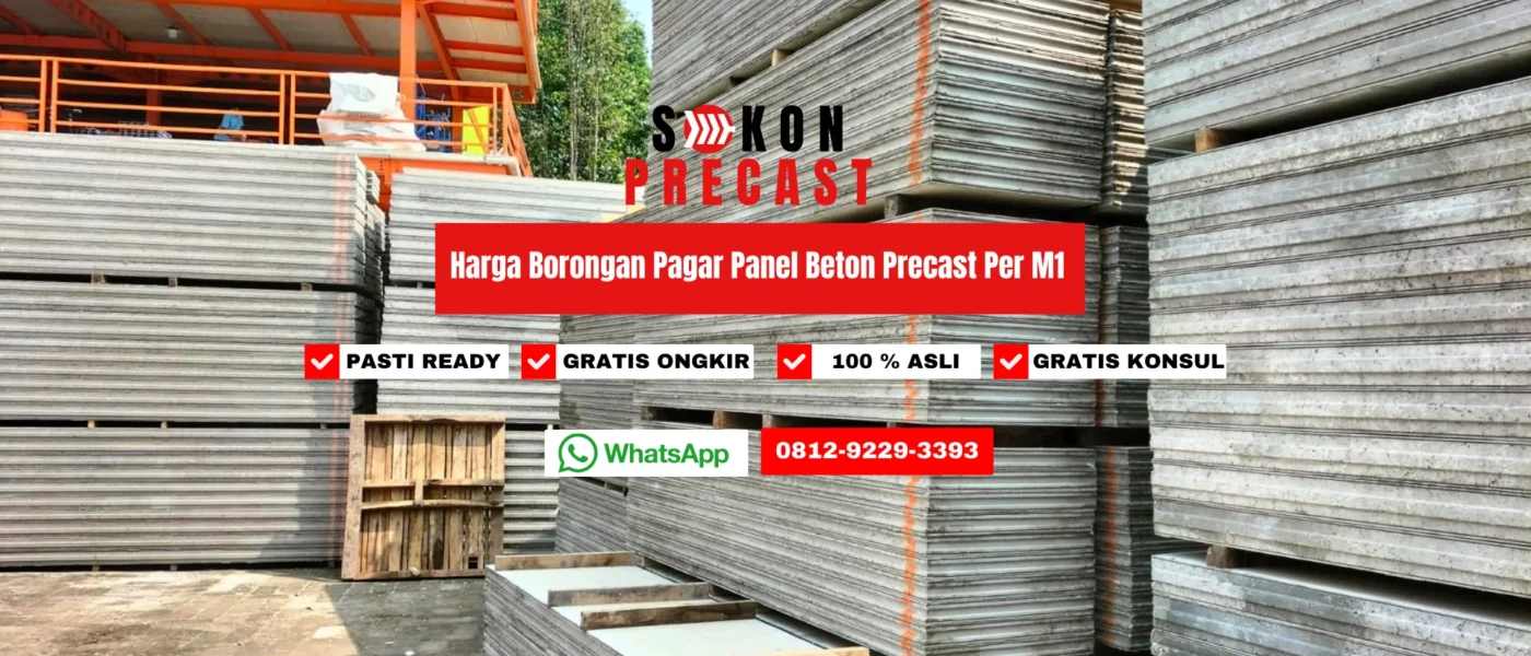 Harga Borongan Pagar Panel Beton Precast Per M1