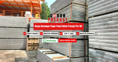 Harga Borongan Pagar Panel Beton Precast Per M1