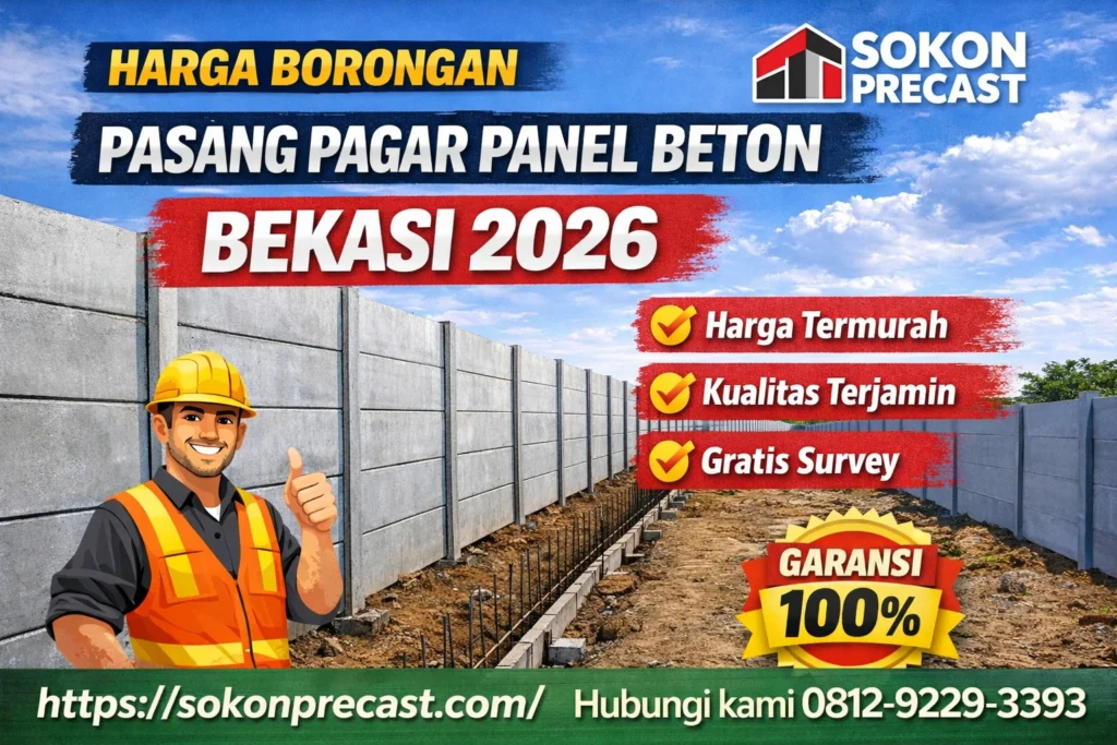 Harga Borongan Pasang Pagar Panel Beton Bekasi Terbaru & Termurah