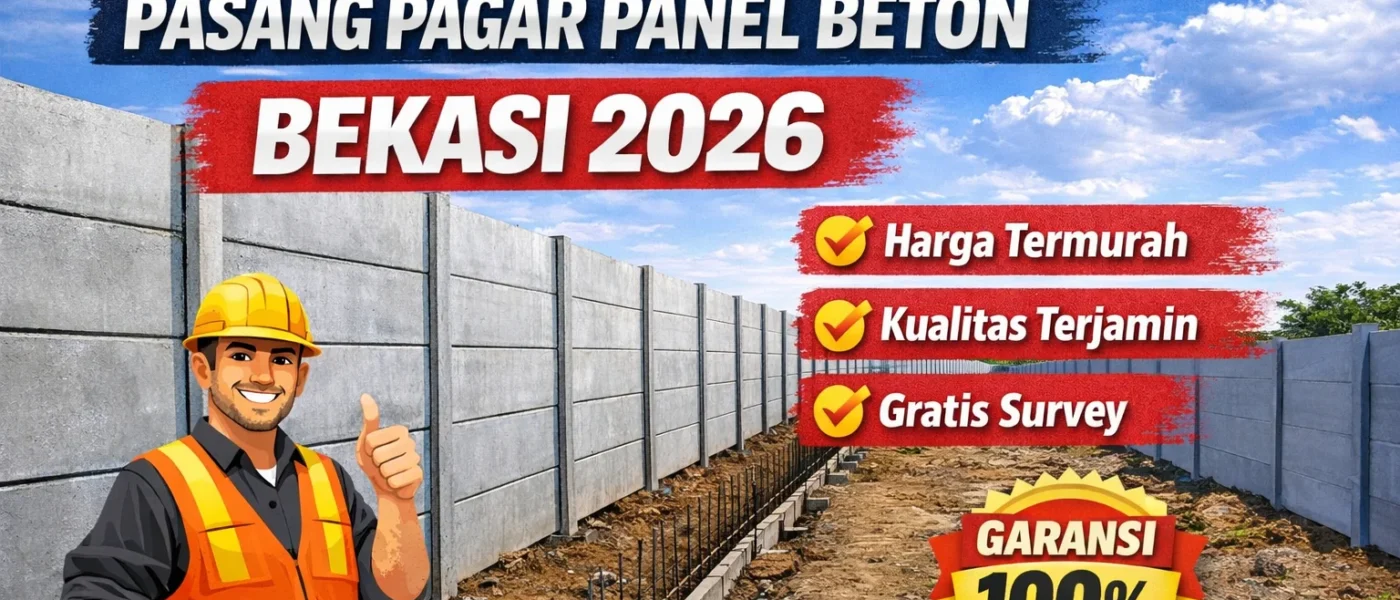 Harga Borongan Pasang Pagar Panel Beton Bekasi Terbaru & Termurah