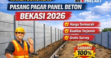 Harga Borongan Pasang Pagar Panel Beton Bekasi Terbaru & Termurah