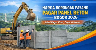 Harga Borongan Pasang Pagar Panel Beton Bogor