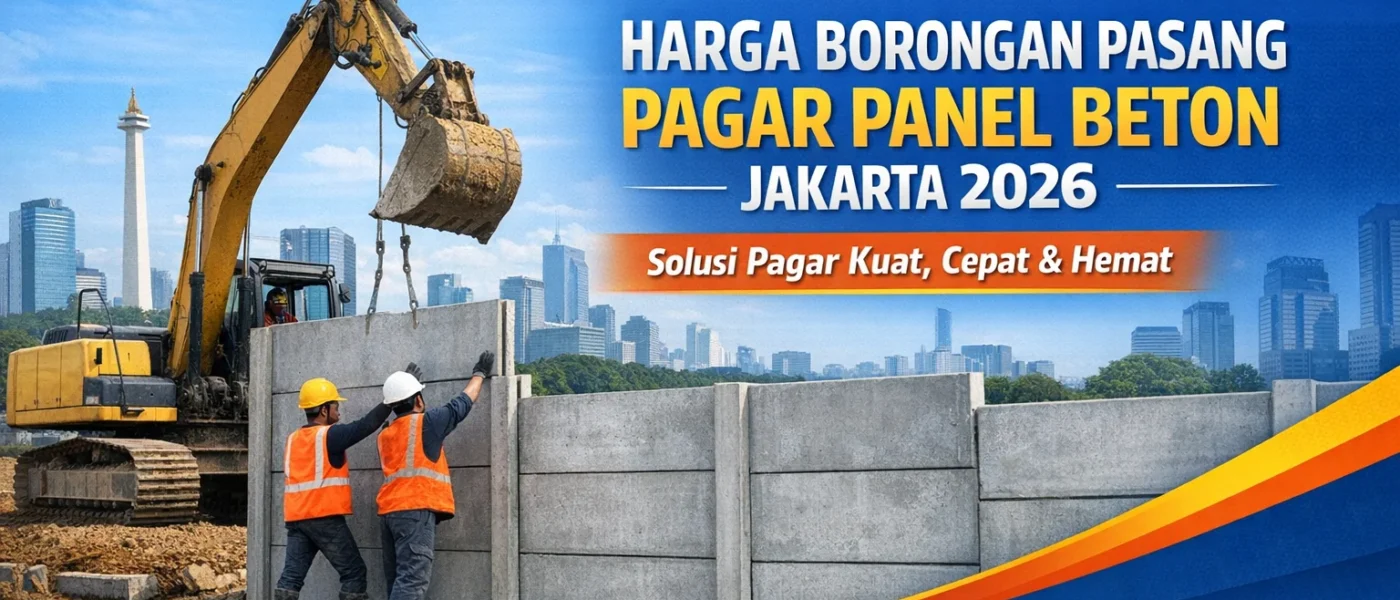 Harga Borongan Pasang Pagar Panel Beton Jakarta