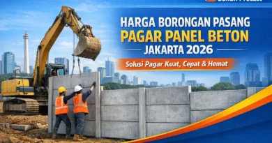 Harga Borongan Pasang Pagar Panel Beton Jakarta