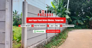 Jual Pagar Panel Beton Cibodas, Tangerang + Jasa Pasang Profesional