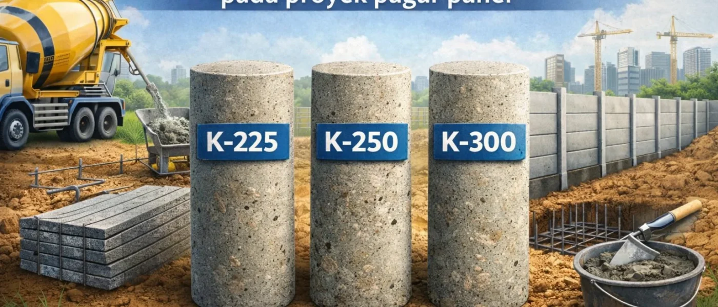 Mutu Beton K225 hingga K300 Pagar Panel Beton Panduan Lengkap