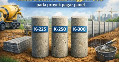Mutu Beton K225 hingga K300 Pagar Panel Beton Panduan Lengkap
