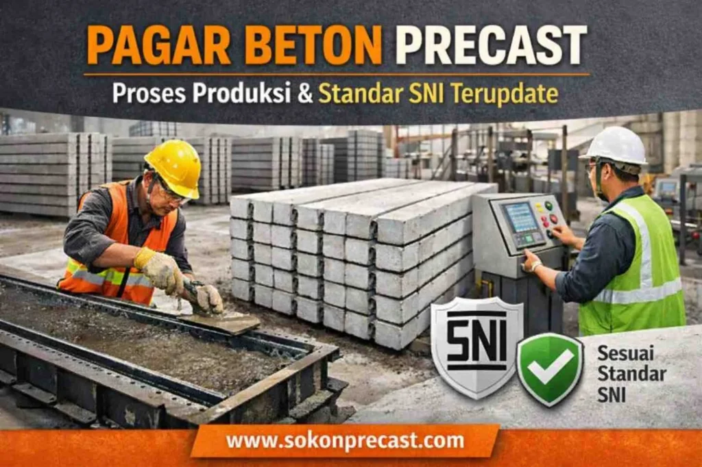 Pagar Beton Precast Proses Produksi & Standar SNI Terupdate