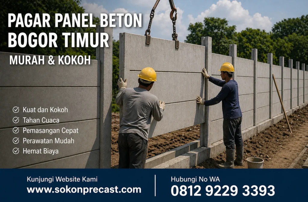 Pagar Panel Beton Bogor Timur