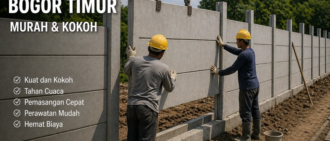 Pagar Panel Beton Bogor Timur