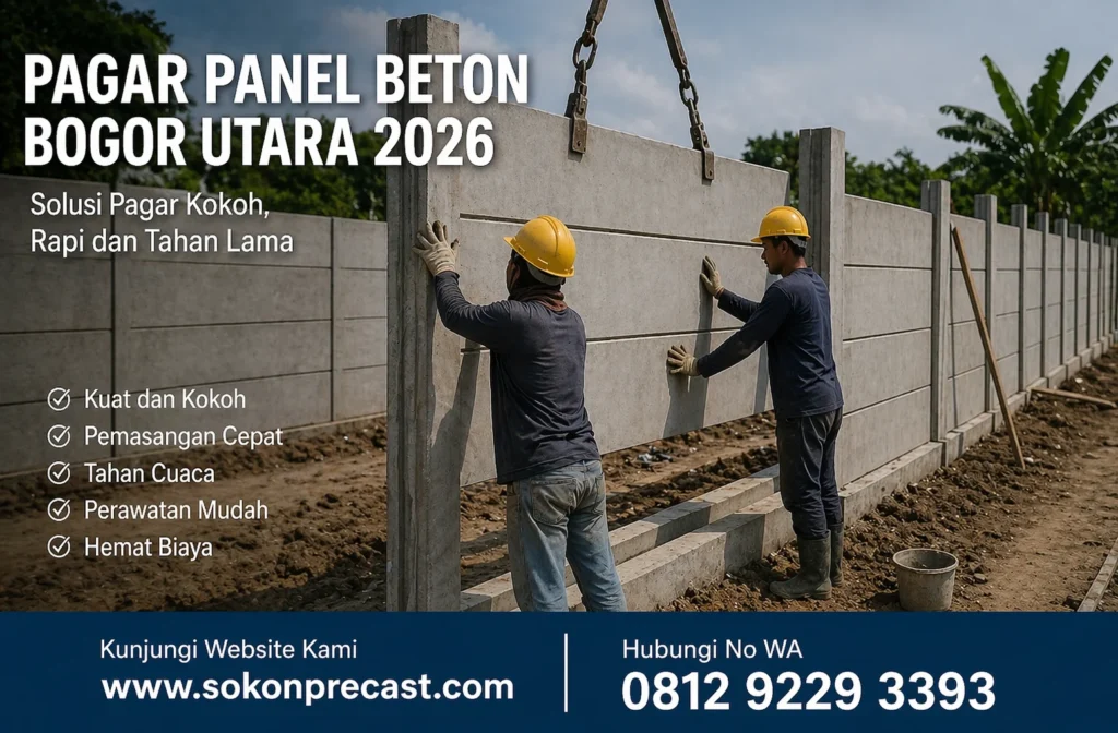 Pagar Panel Beton Bogor Utara