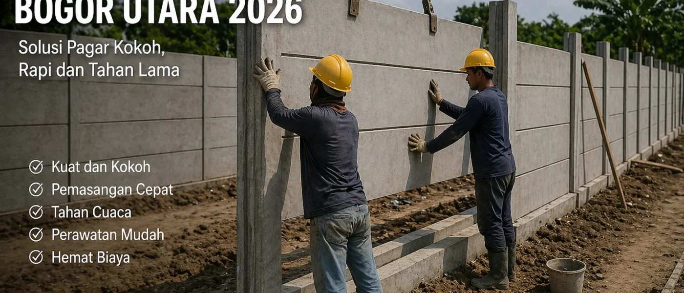 Pagar Panel Beton Bogor Utara