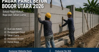 Pagar Panel Beton Bogor Utara