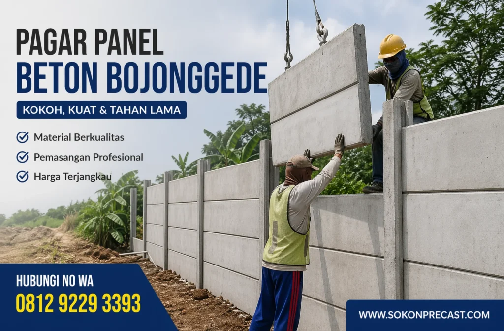 Pagar Panel Beton Bojonggede