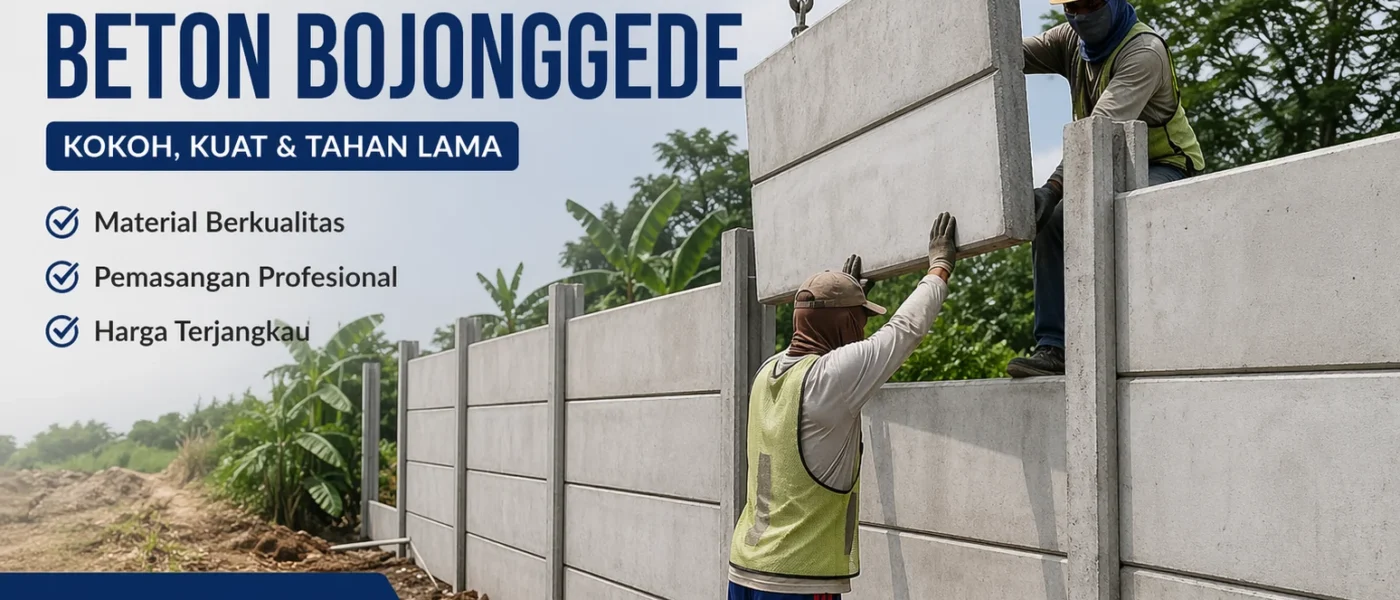 Pagar Panel Beton Bojonggede