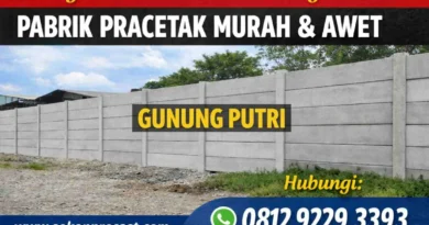 Pagar Panel Beton Gunung Putri