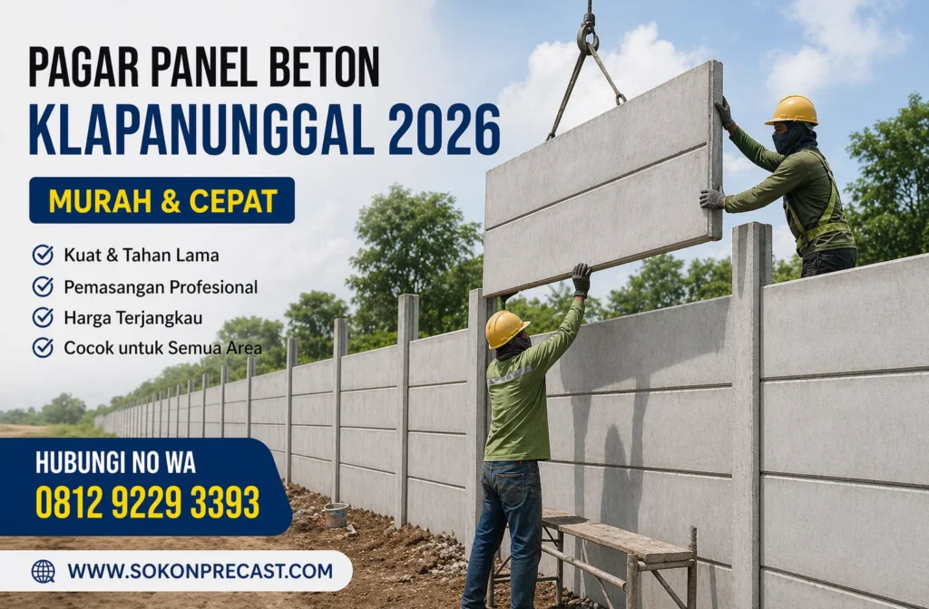 Pagar Panel Beton Klapanunggal