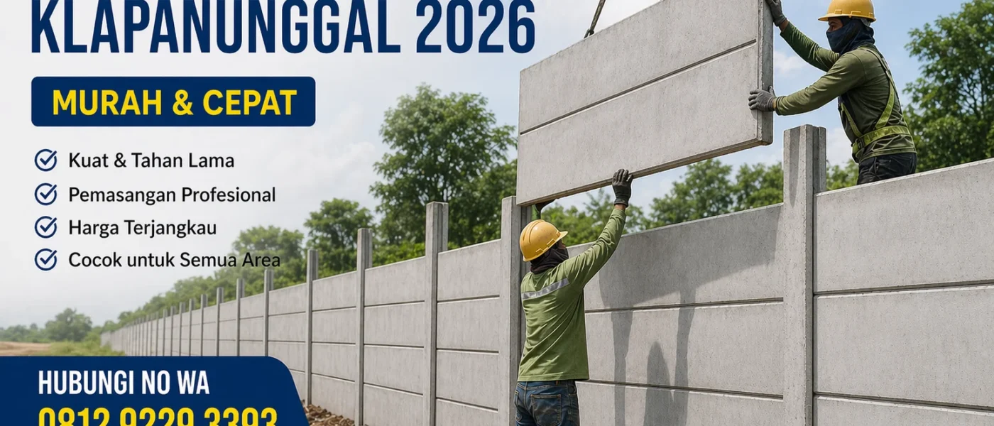 Pagar Panel Beton Klapanunggal