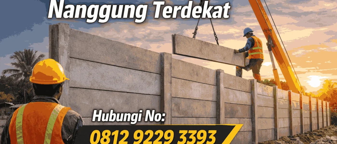 Pagar Panel Beton Nanggung Terdekat