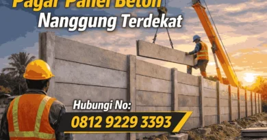 Pagar Panel Beton Nanggung Terdekat