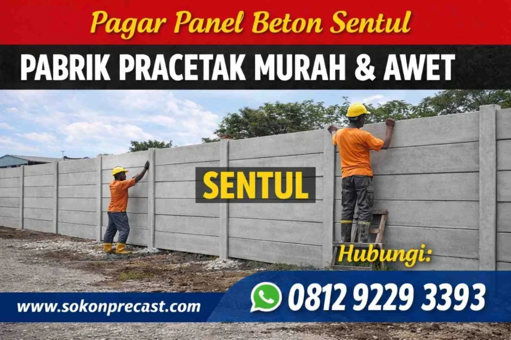 Pagar Panel Beton Sentul