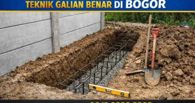 Pondasi Pagar Panel Beton Teknik Galian Benar di Bogor