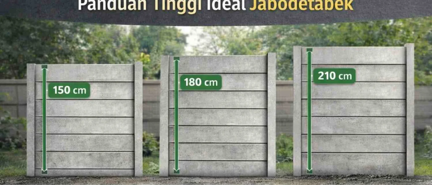 Ukuran Pagar Panel Beton Panduan Tinggi Ideal Jabodetabek