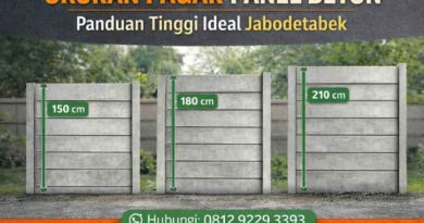 Ukuran Pagar Panel Beton Panduan Tinggi Ideal Jabodetabek